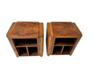 Two Art Deco Cabinets or Bed Side Tables, 1930s